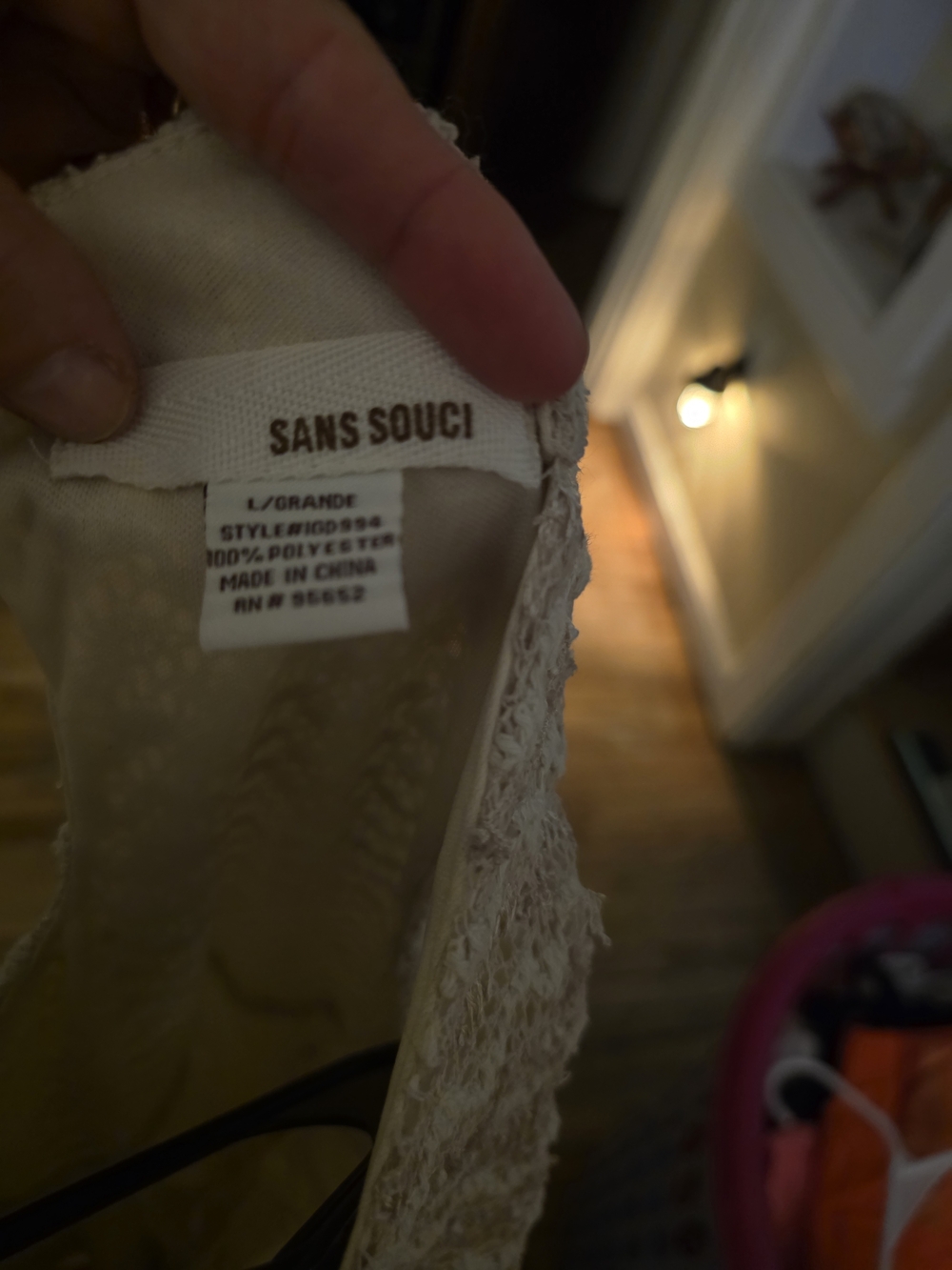 Sans Souci Beige Lace Fit-and-Flare Mini Dress - Picture 2 of 13